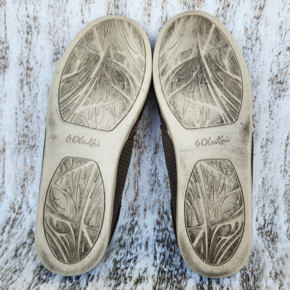 OluKai "Waialua Mesh" Slip On Casual Beach Summer Shoe Brown, Women's Size 7 - Picture 7 of 10